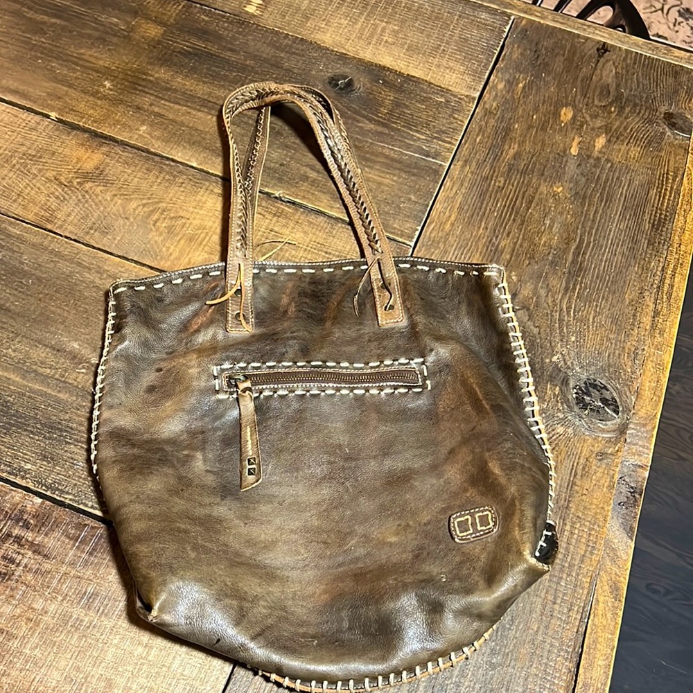 [Bed Stu] Barra Leather Tote in Rustic Taupe
